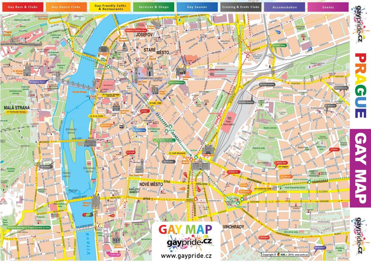 mapa gay-mapa Pragi
