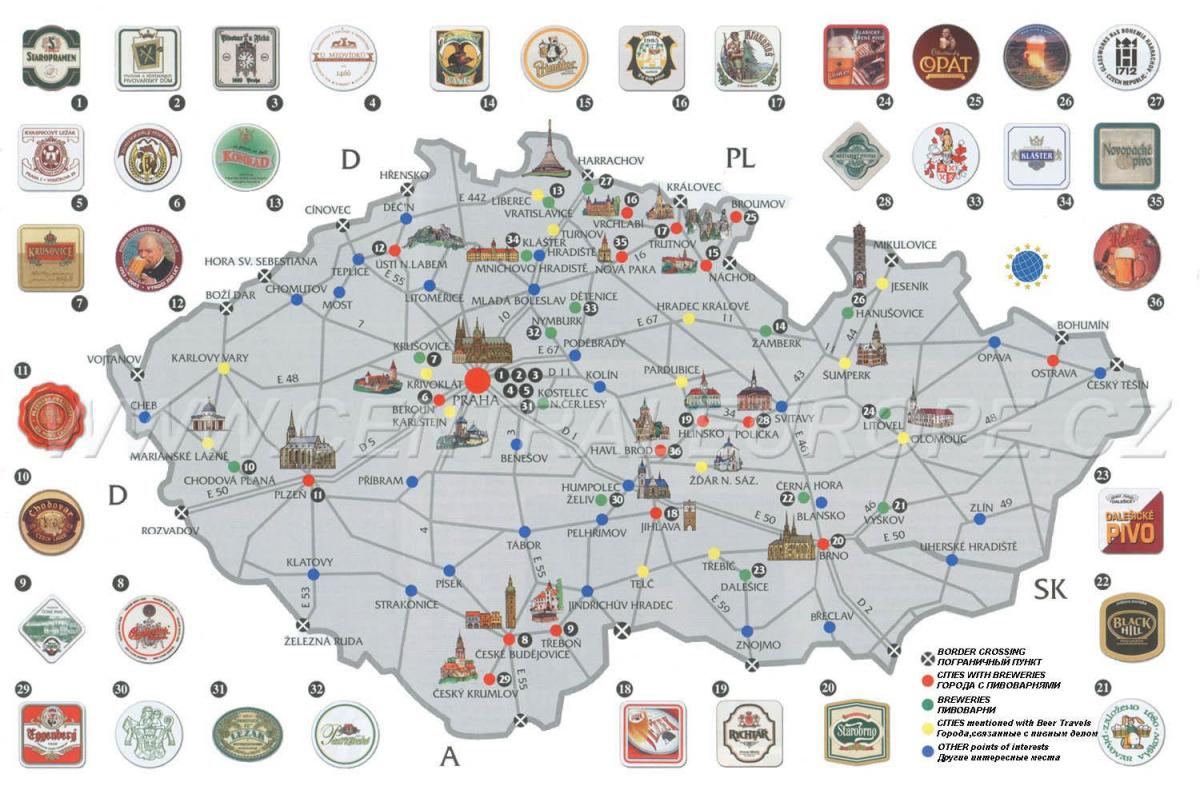 pub mapa Pragi
