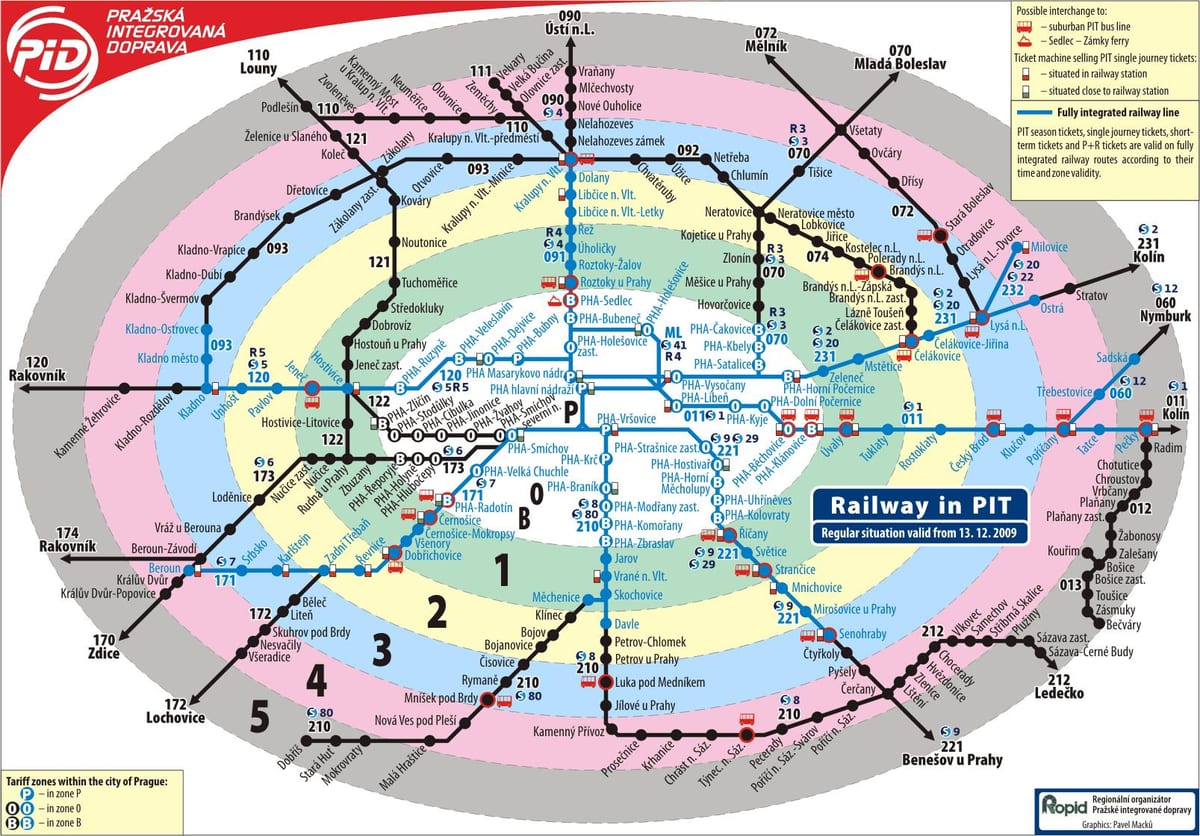mapa Pragi wejść