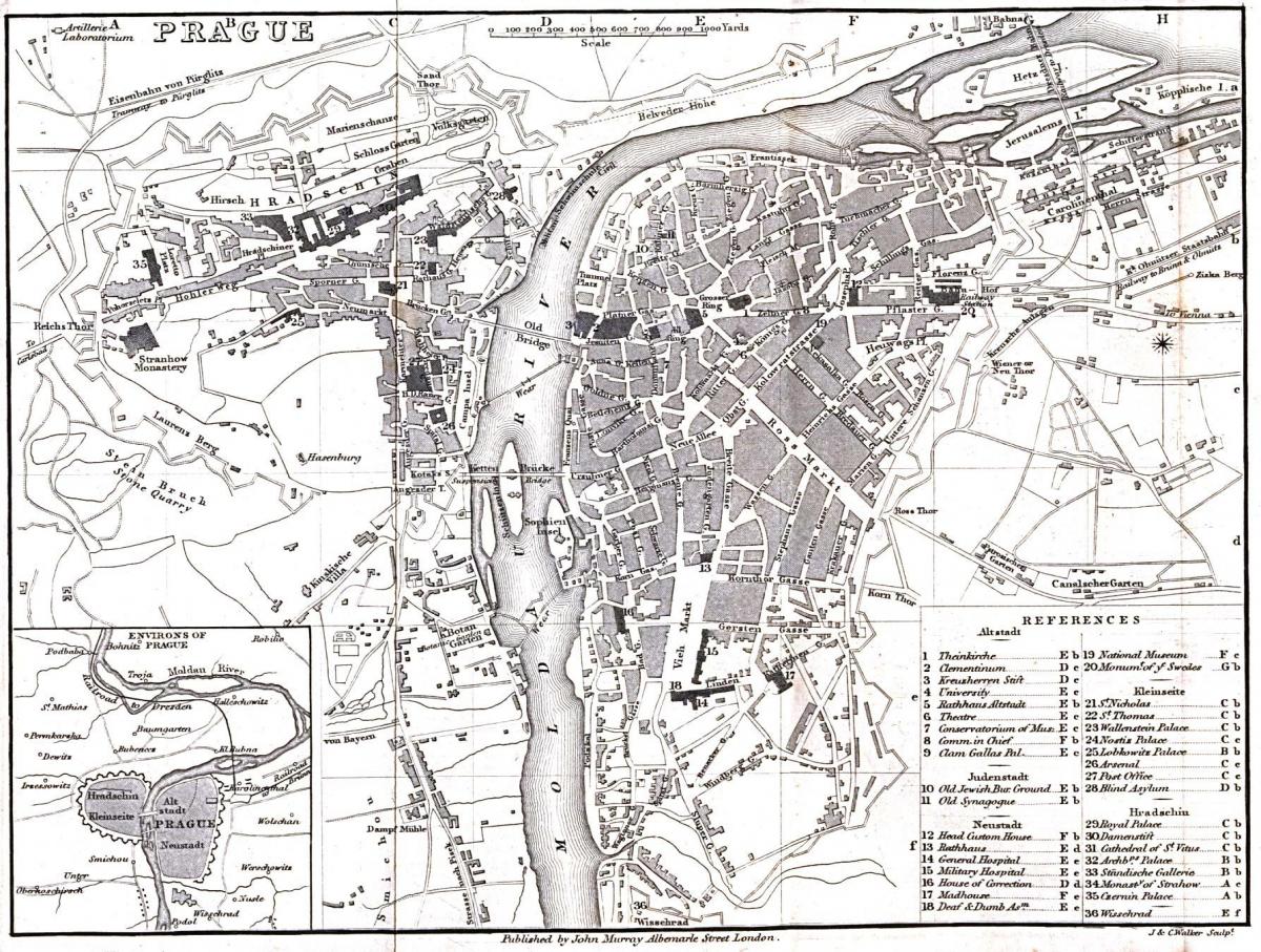 stara Praga mapa