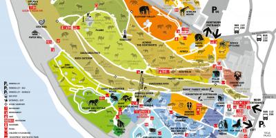 Zoo w Pradze na mapie