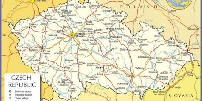 Praga Czechy mapa