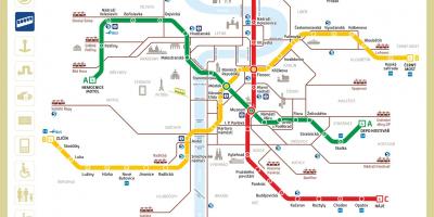 Metro w Pradze mapa