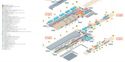Mapa Pragi lotnisko terminal 2